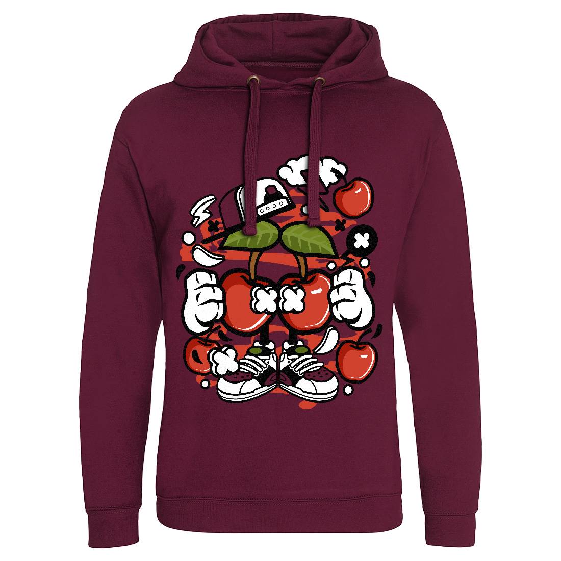 Cherry Mens Hoodie Without Pocket Food C060