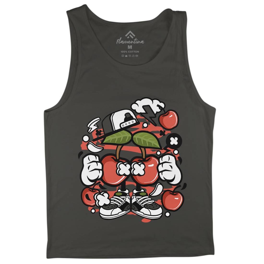 Cherry Mens Tank Top Vest Food C060