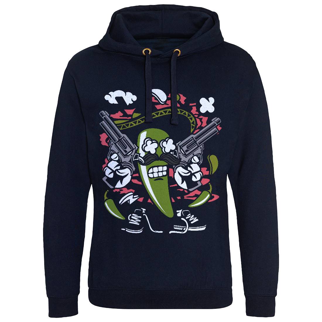 Chilli Mexican Mens Hoodie Without Pocket Food C062