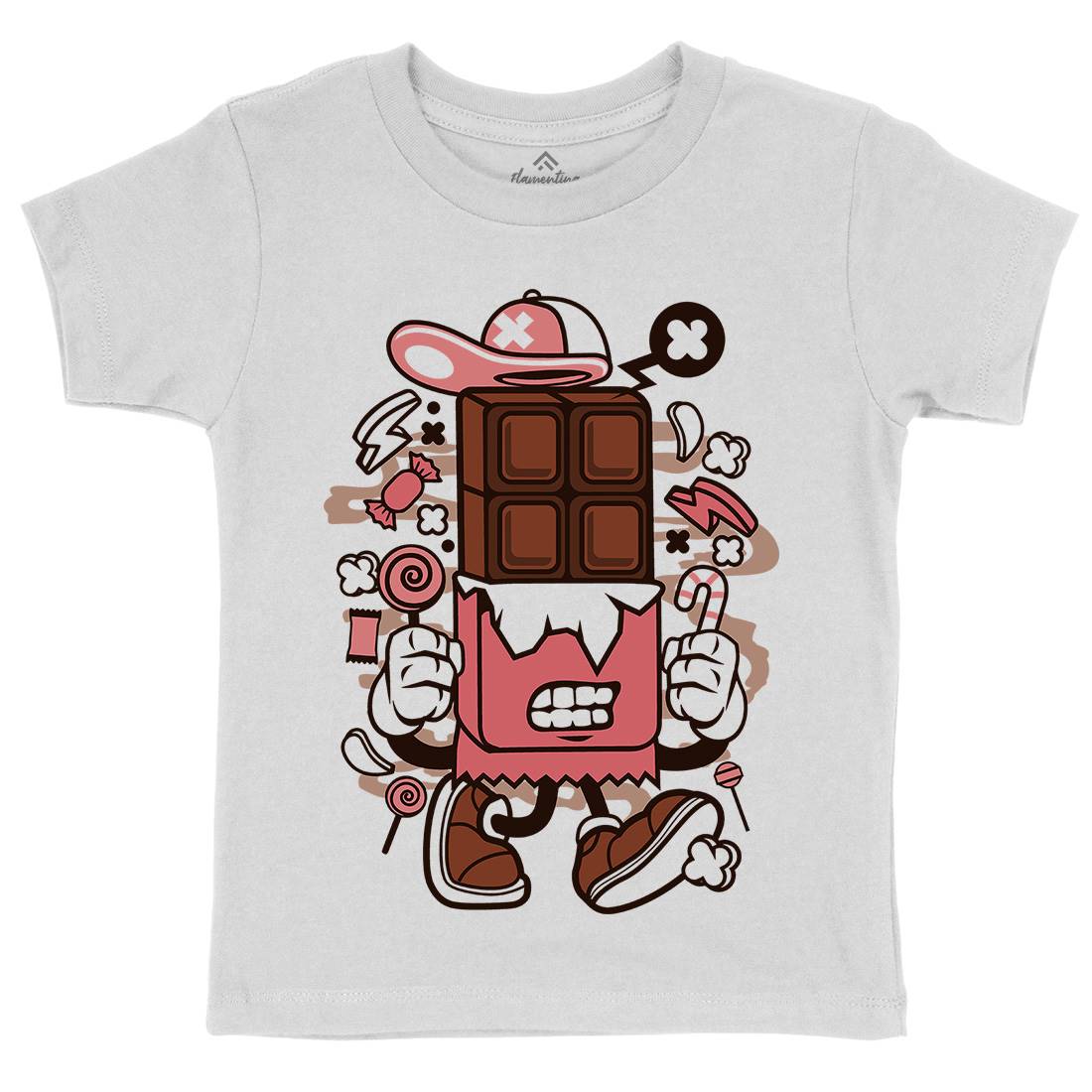 Chocolate Bar Kids Crew Neck T-Shirt Food C063