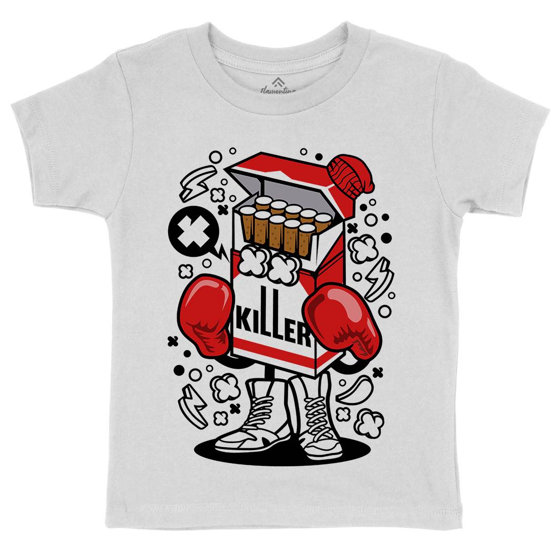 Cigarette Boxer Kids Organic Crew Neck T-Shirt Sport C065
