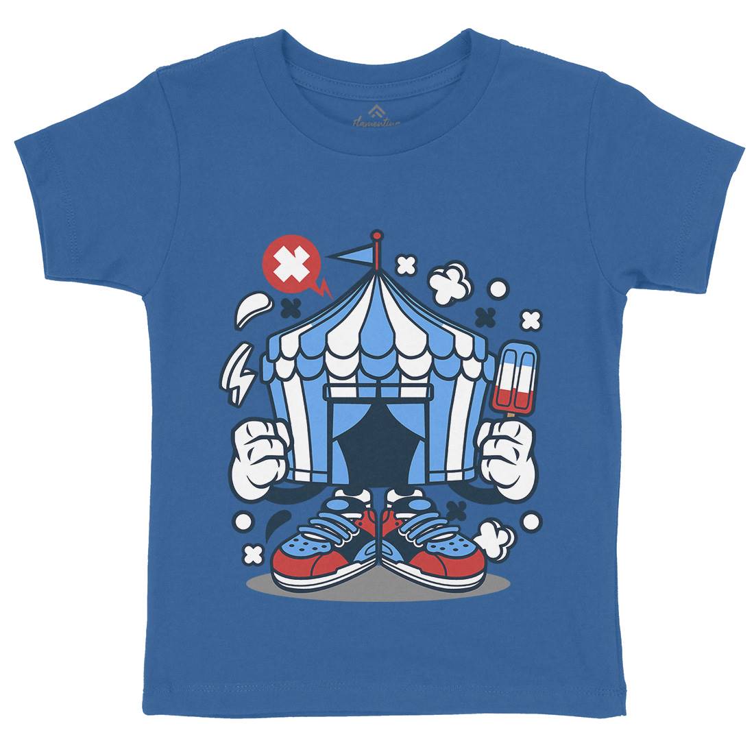 Circus Kids Organic Crew Neck T-Shirt Retro C068