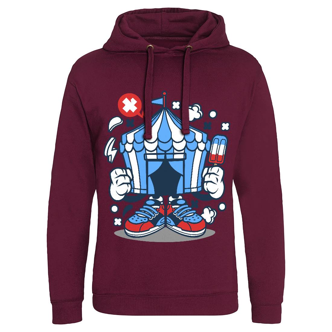 Circus Mens Hoodie Without Pocket Retro C068