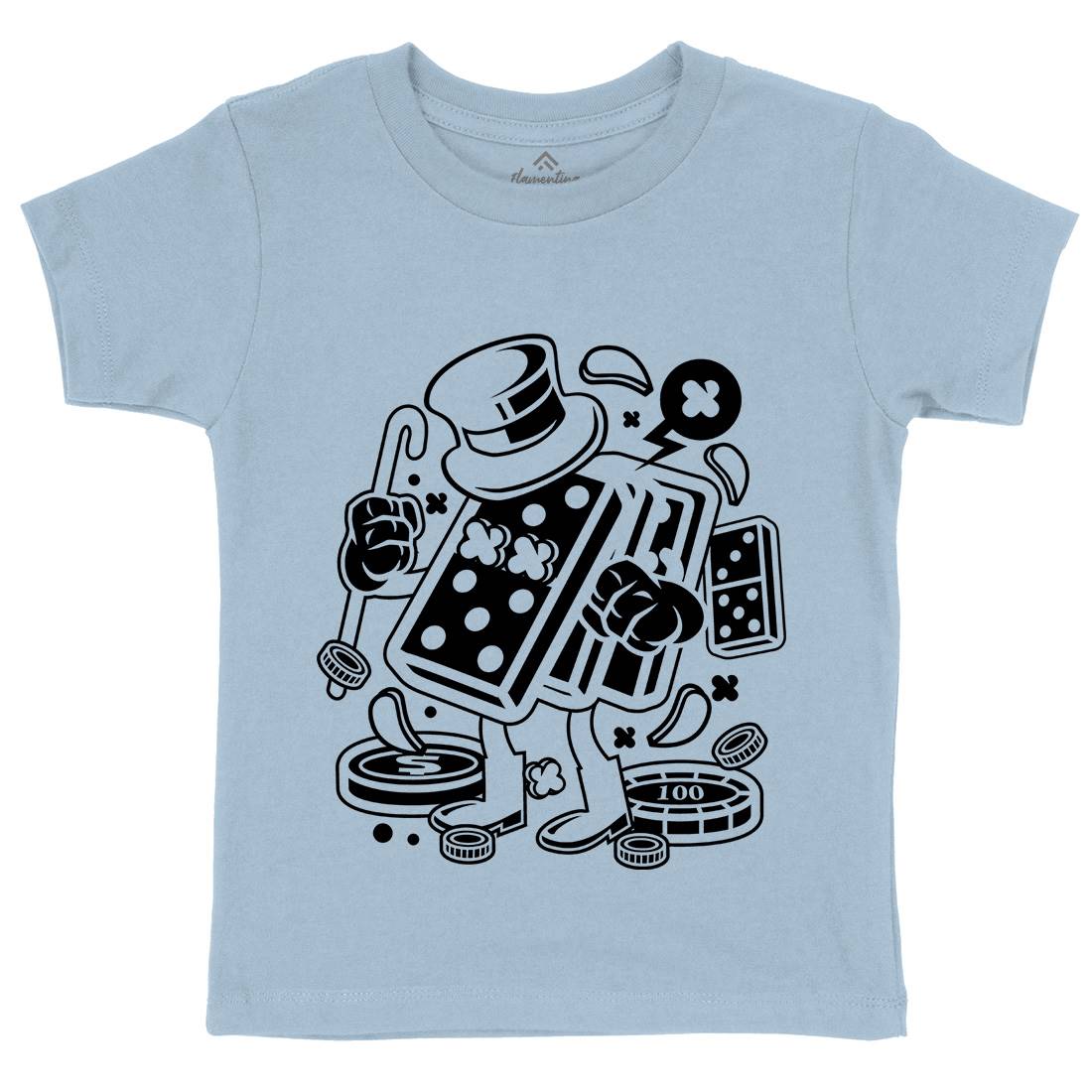 Classic Gambler Kids Crew Neck T-Shirt Retro C070