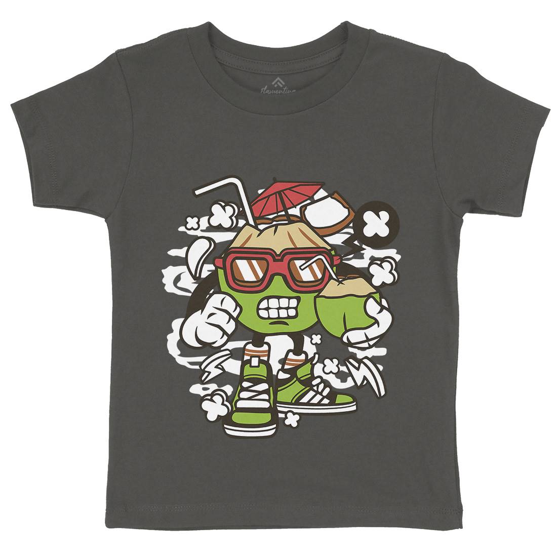 Coconut Kids Crew Neck T-Shirt Food C072
