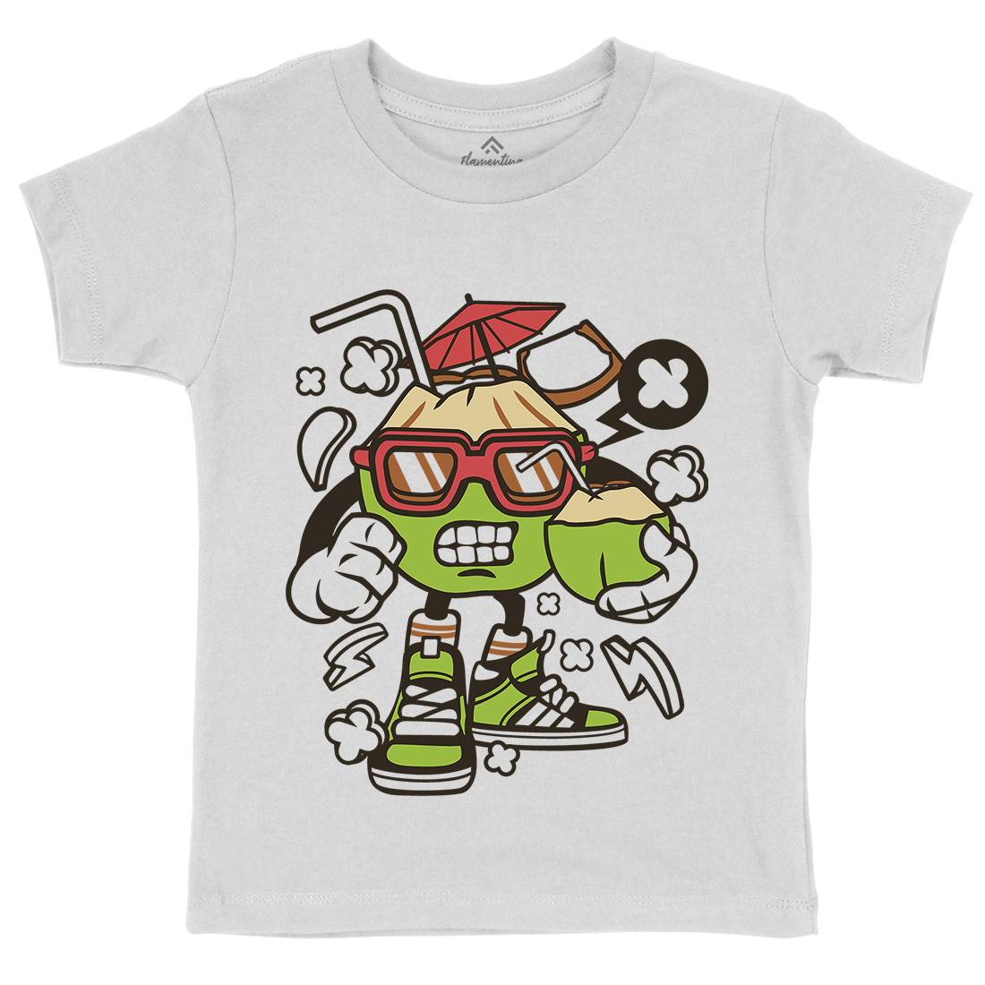 Coconut Kids Organic Crew Neck T-Shirt Food C072