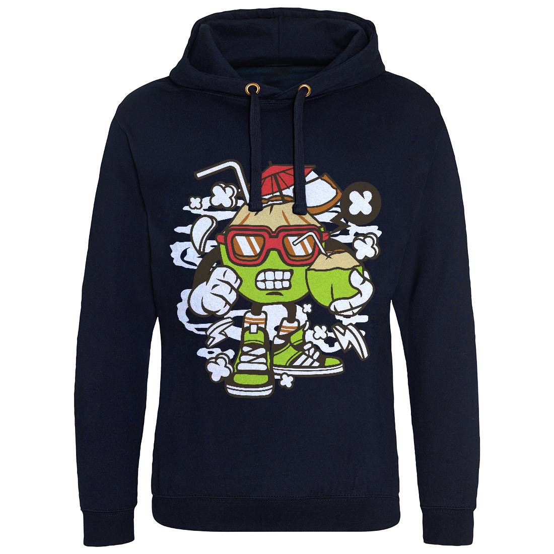 Coconut Mens Hoodie Without Pocket Food C072