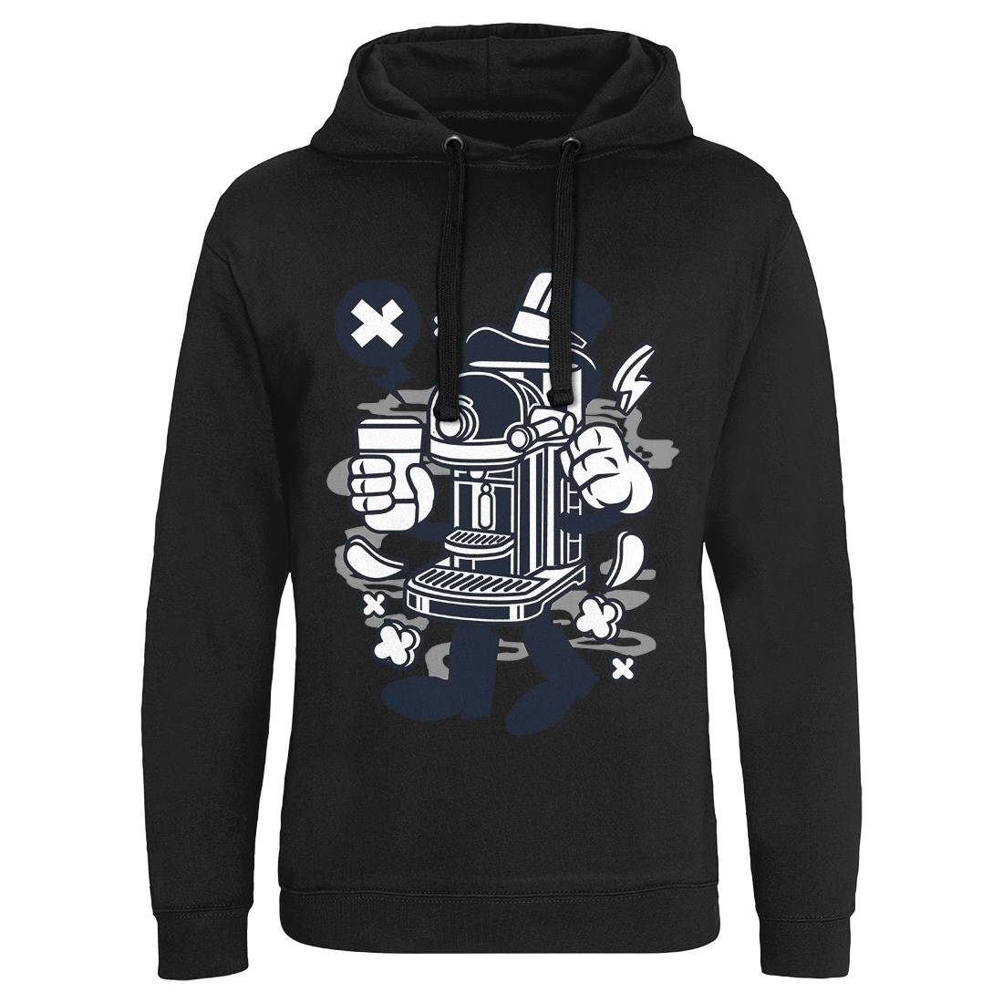 Coffee Machine Mens Hoodie Without Pocket Drinks C075