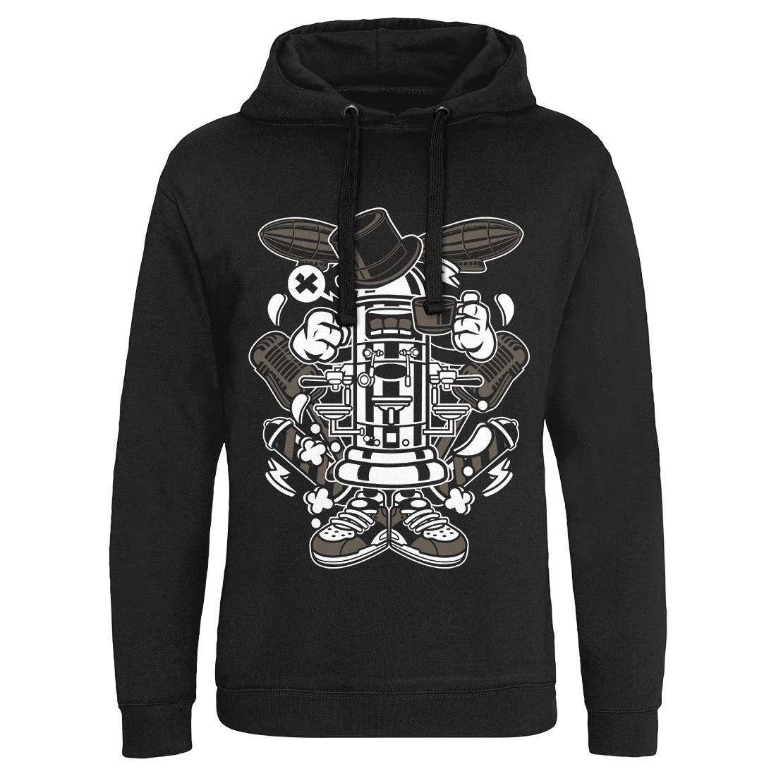 Coffee Maker Classic Mens Hoodie Without Pocket Drinks C076