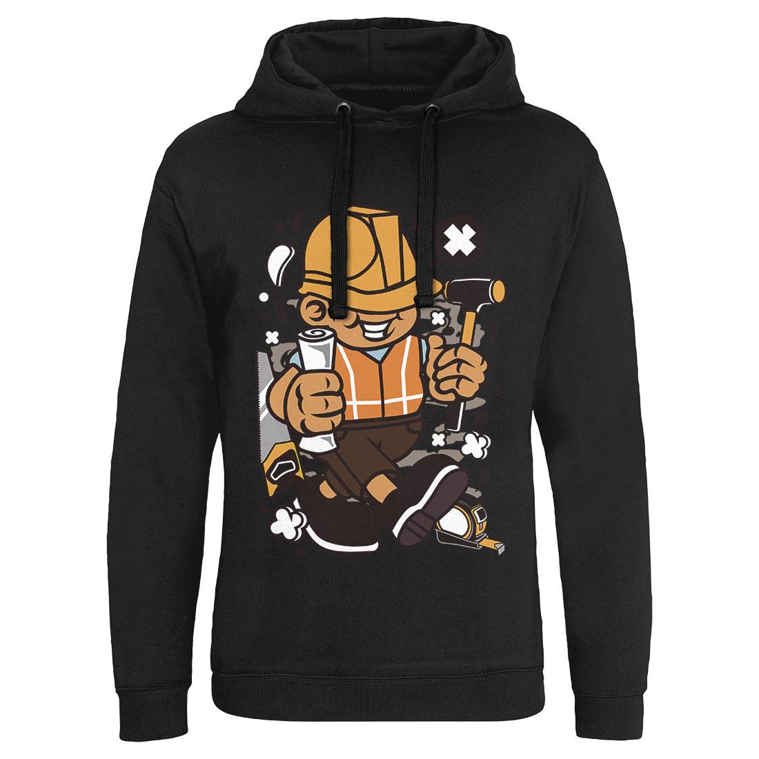 Construction Worker Kid Mens Hoodie Without Pocket Work C078