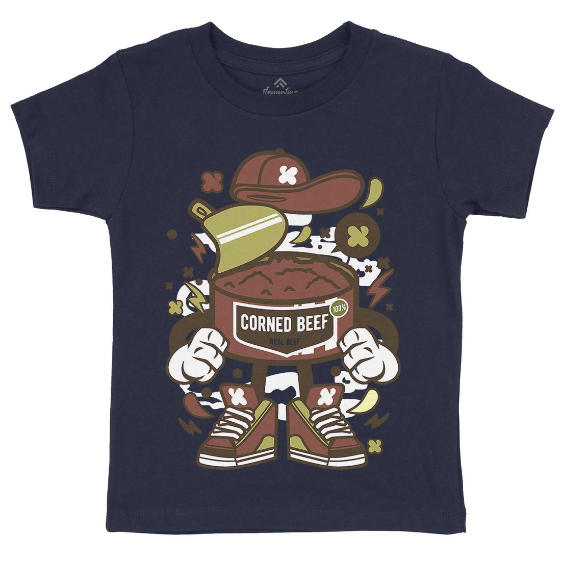 Corned Beef Kids Organic Crew Neck T-Shirt Food C081