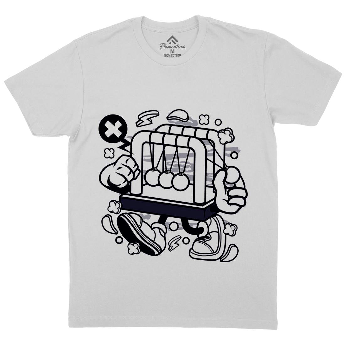 Cradle Balance Mens Crew Neck T-Shirt Retro C083