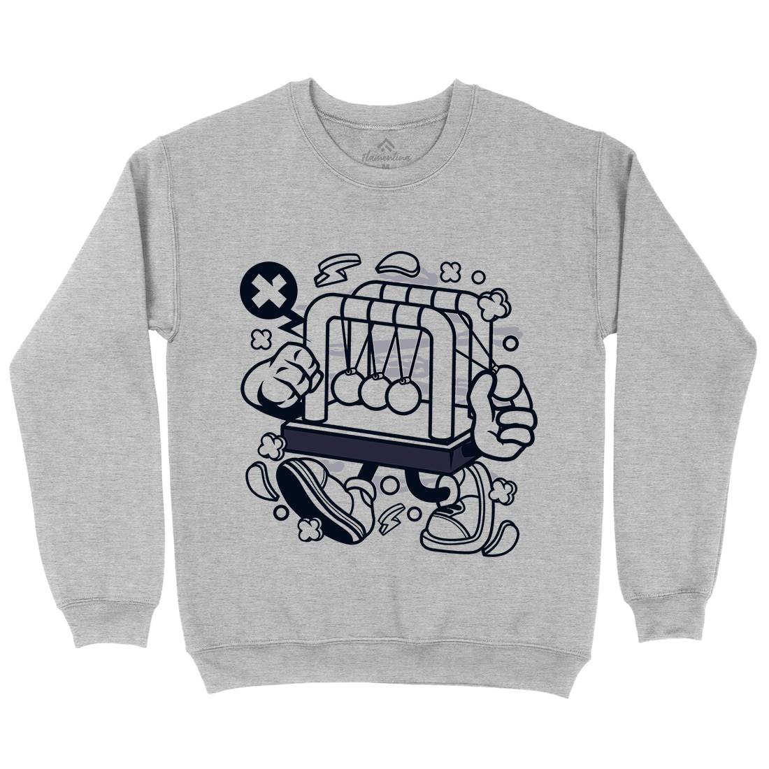 Cradle Balance Mens Crew Neck Sweatshirt Retro C083