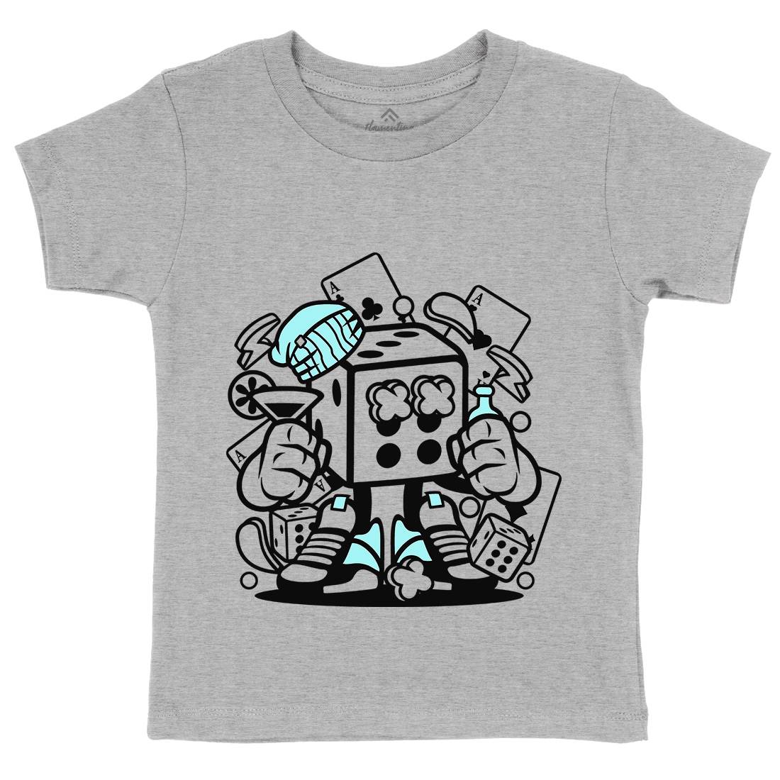 Dice Kids Organic Crew Neck T-Shirt Retro C085