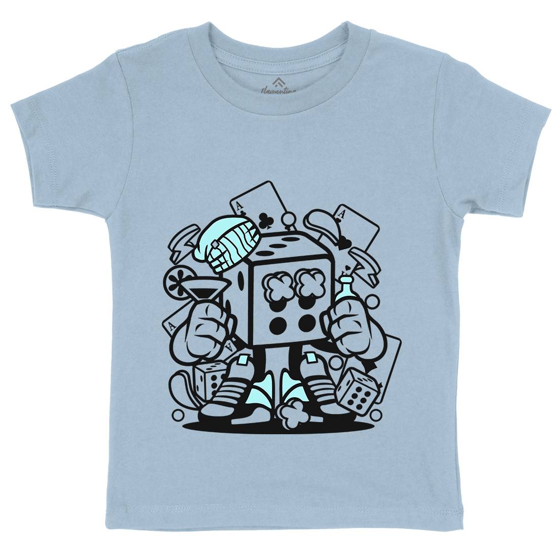 Dice Kids Crew Neck T-Shirt Retro C085