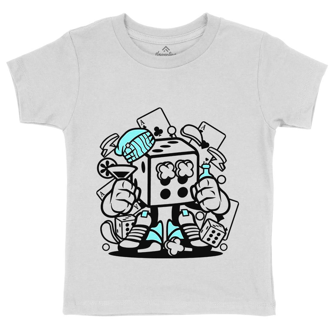 Dice Kids Organic Crew Neck T-Shirt Retro C085