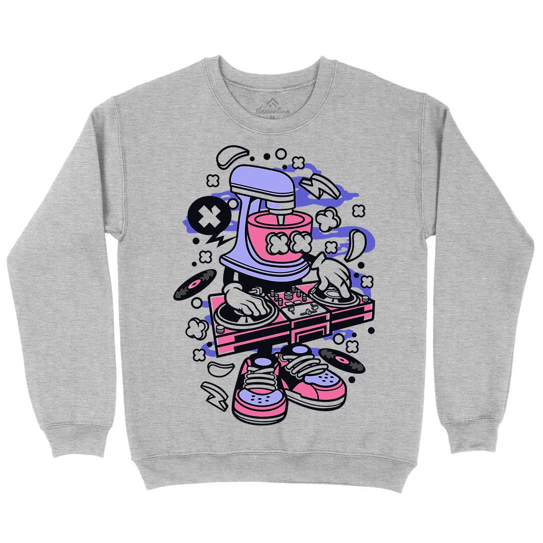 Dj Mixer Kids Crew Neck Sweatshirt Music C092