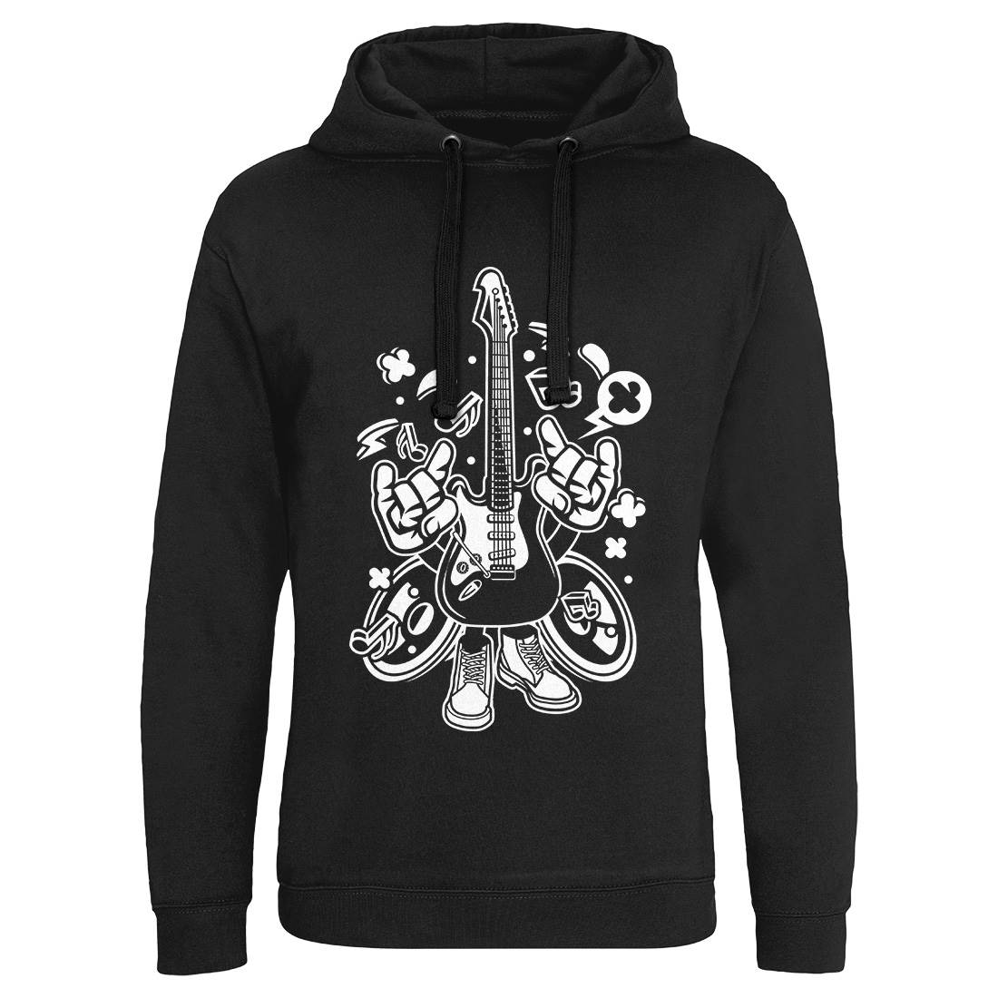 Electric Guitar Mens Hoodie Without Pocket Music C105