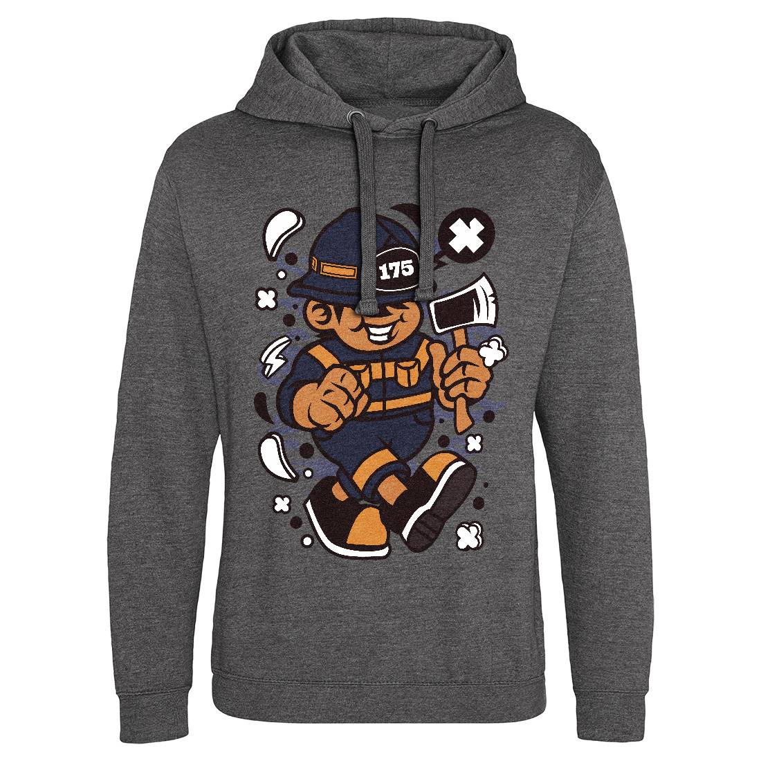 Firefighter Fat Kid Mens Hoodie Without Pocket Firefighters C107