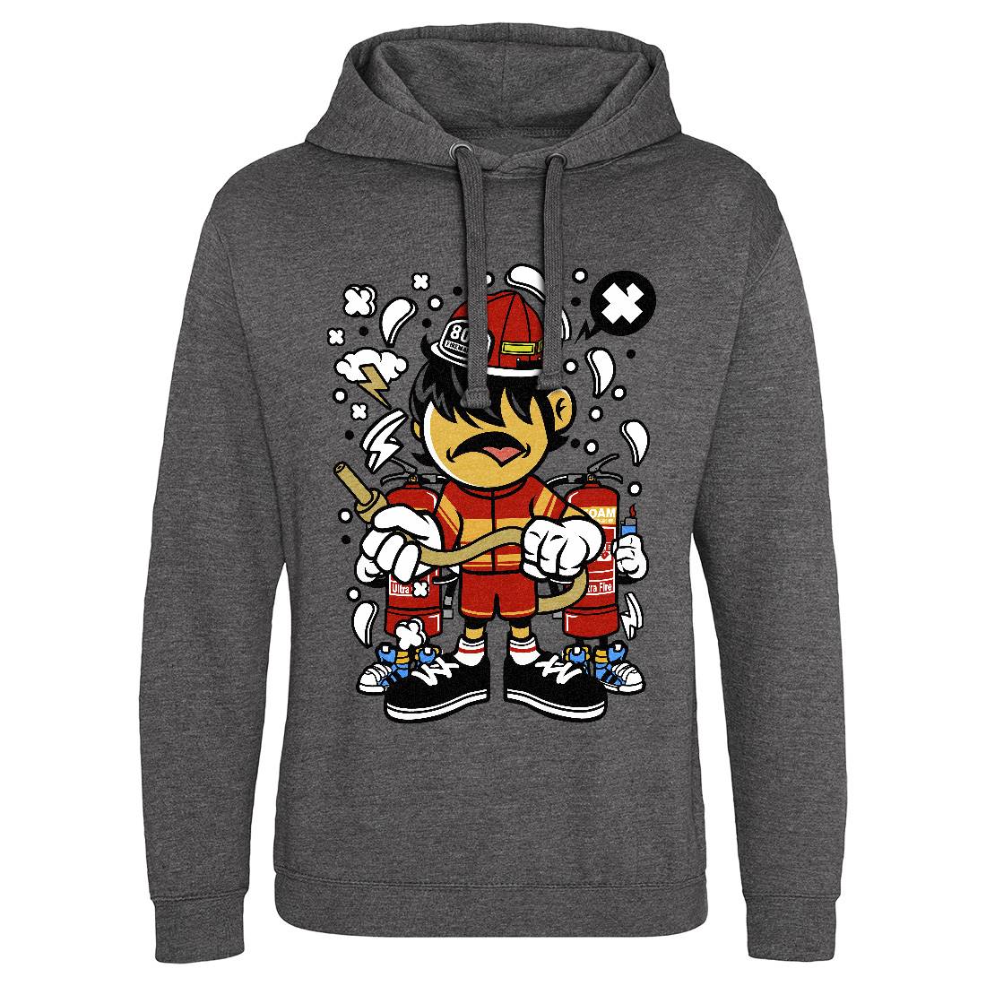 Firefighter Kid Mens Hoodie Without Pocket Firefighters C108