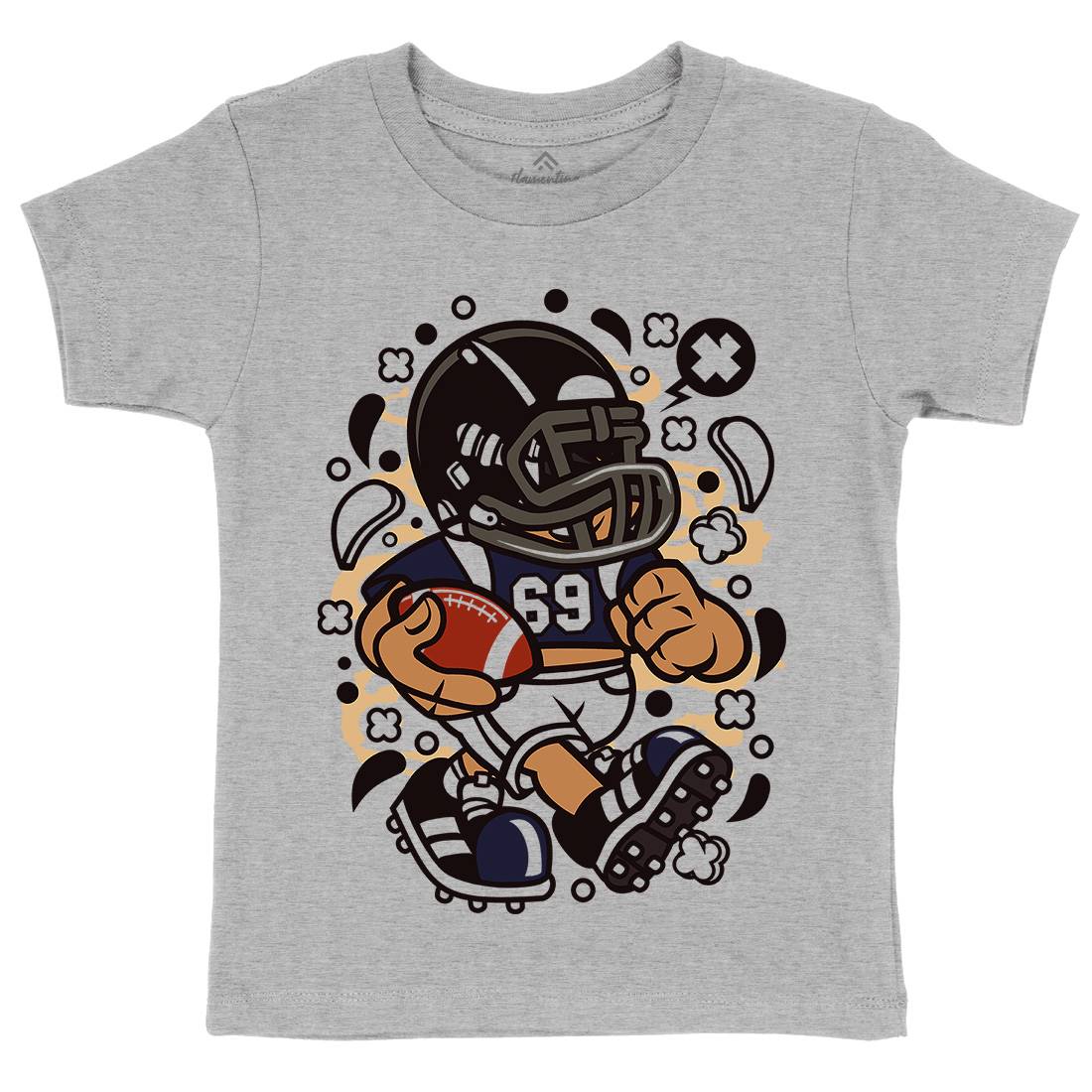 Football Kid Kids Crew Neck T-Shirt Sport C113