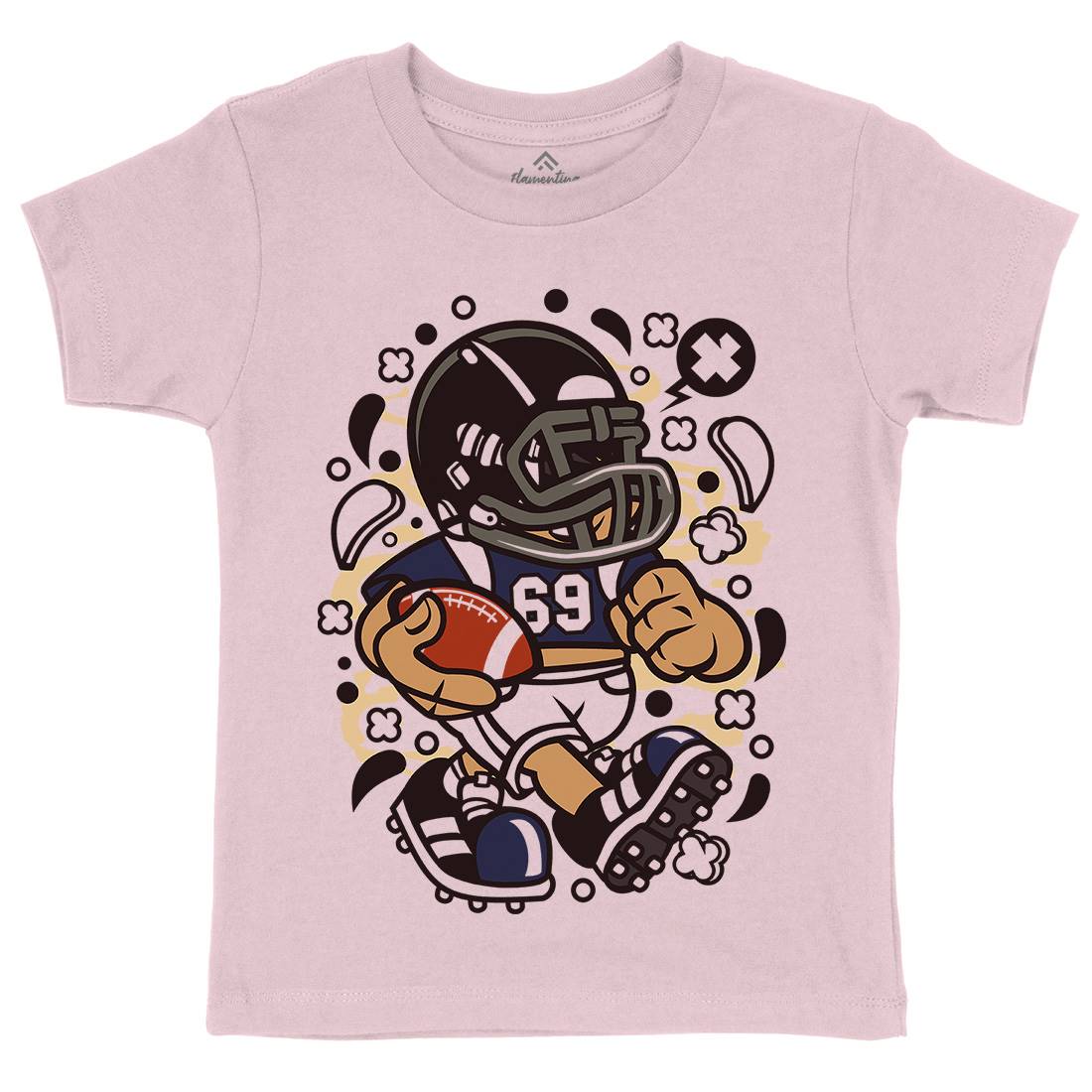 Football Kid Kids Crew Neck T-Shirt Sport C113