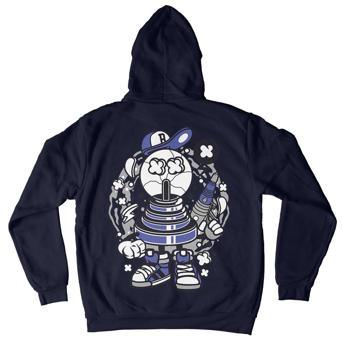 Fortune Ball Mens Hoodie With Pocket Retro C114
