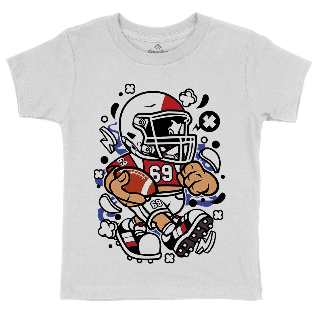France Football Kid Kids Organic Crew Neck T-Shirt Sport C115