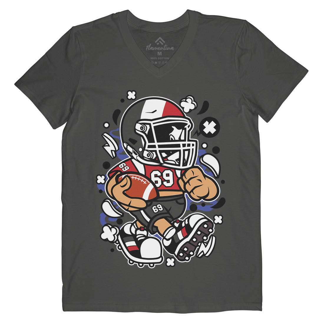France Football Kid Mens V-Neck T-Shirt Sport C115