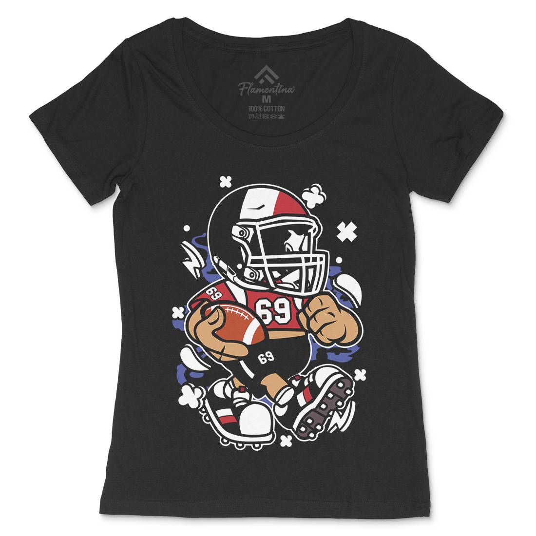 France Football Kid Womens Scoop Neck T-Shirt Sport C115