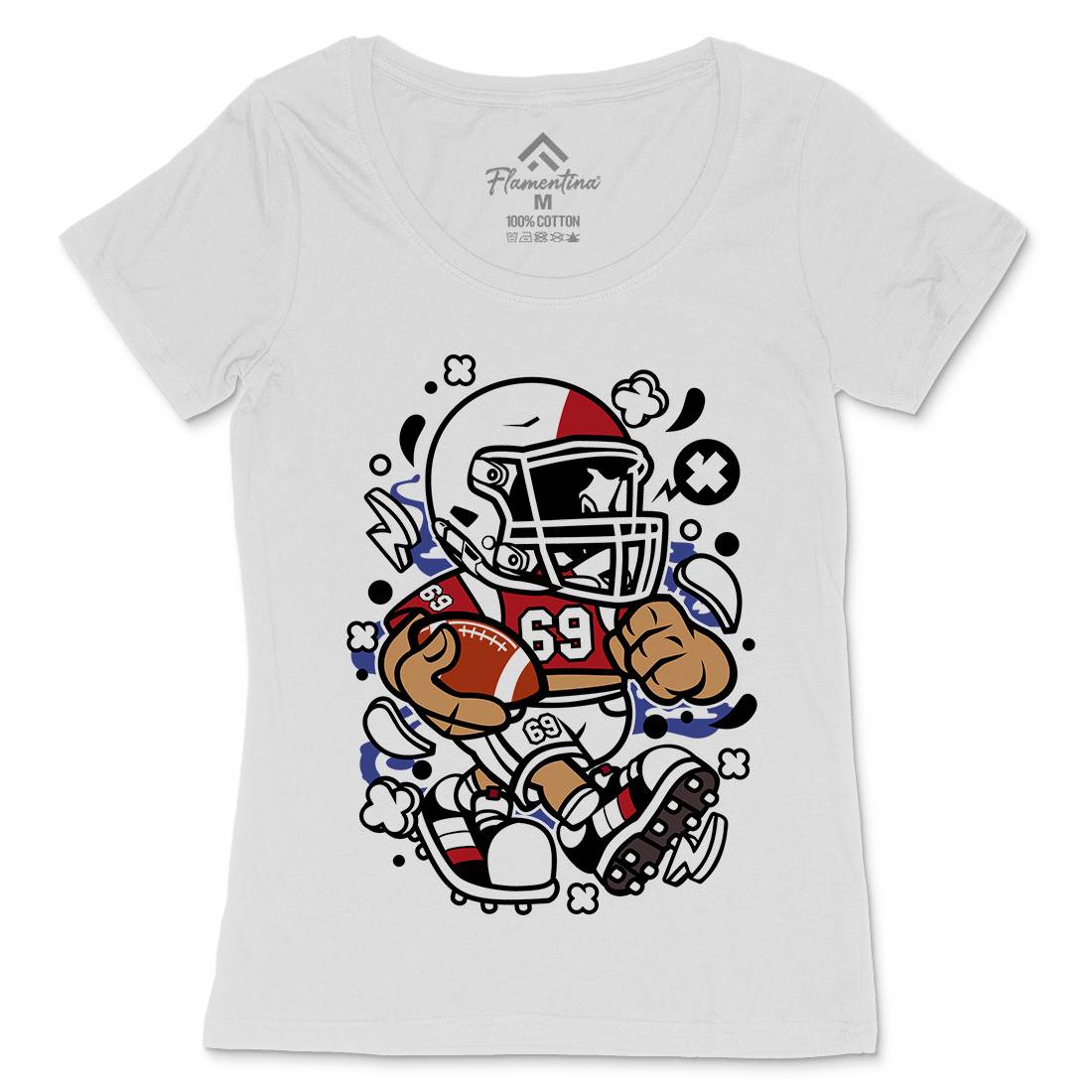 France Football Kid Womens Scoop Neck T-Shirt Sport C115