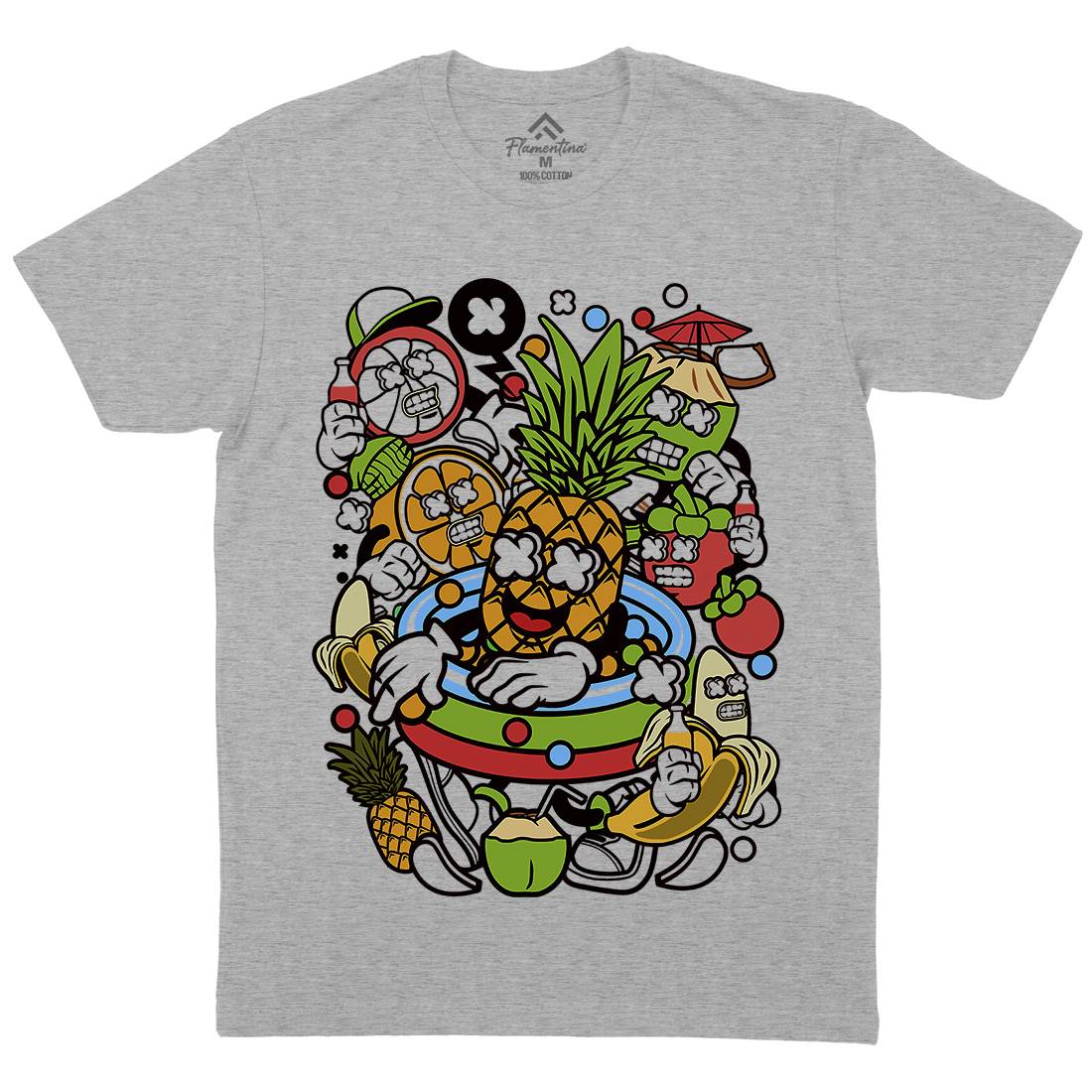 Fruit Party Mens Crew Neck T-Shirt Food C117
