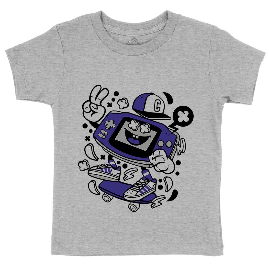 Game Kid Skater Kids Crew Neck T-Shirt Skate C118