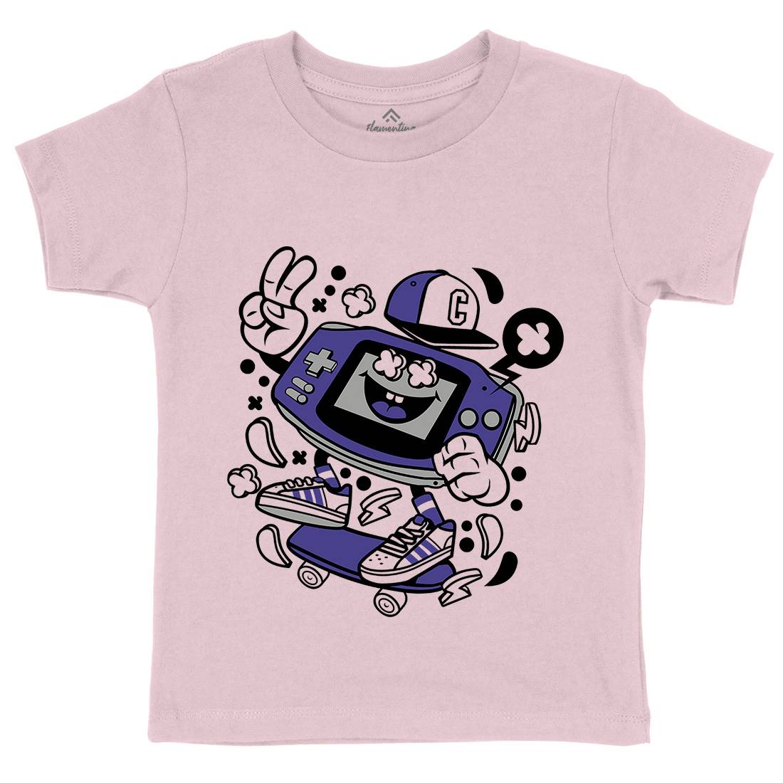 Game Kid Skater Kids Organic Crew Neck T-Shirt Skate C118