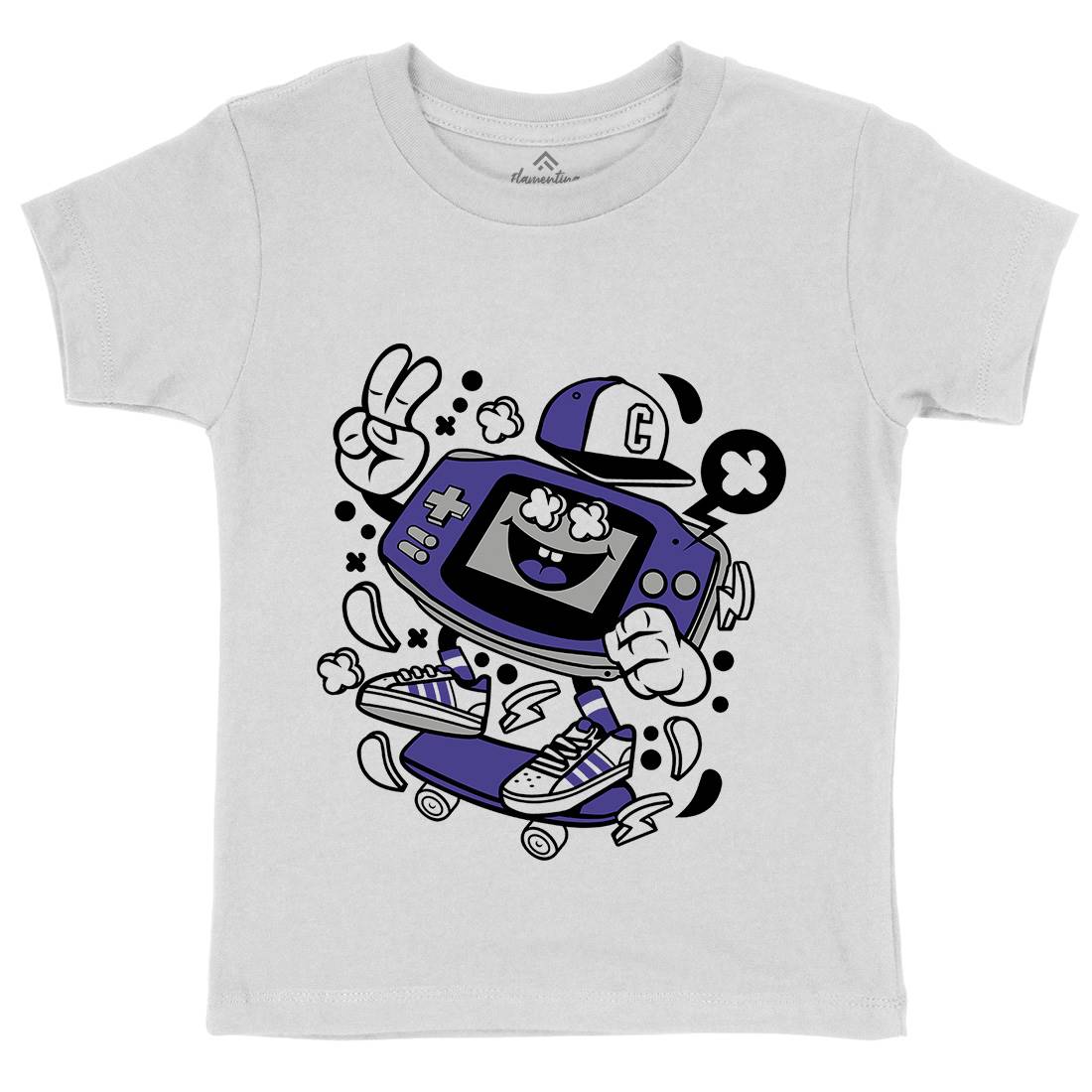 Game Kid Skater Kids Crew Neck T-Shirt Skate C118