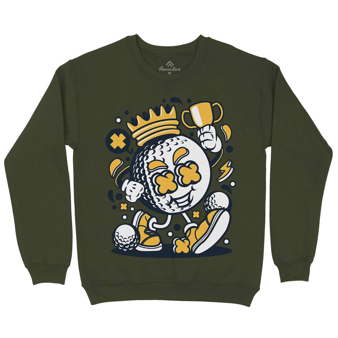 Golf King Mens Crew Neck Sweatshirt Sport C127