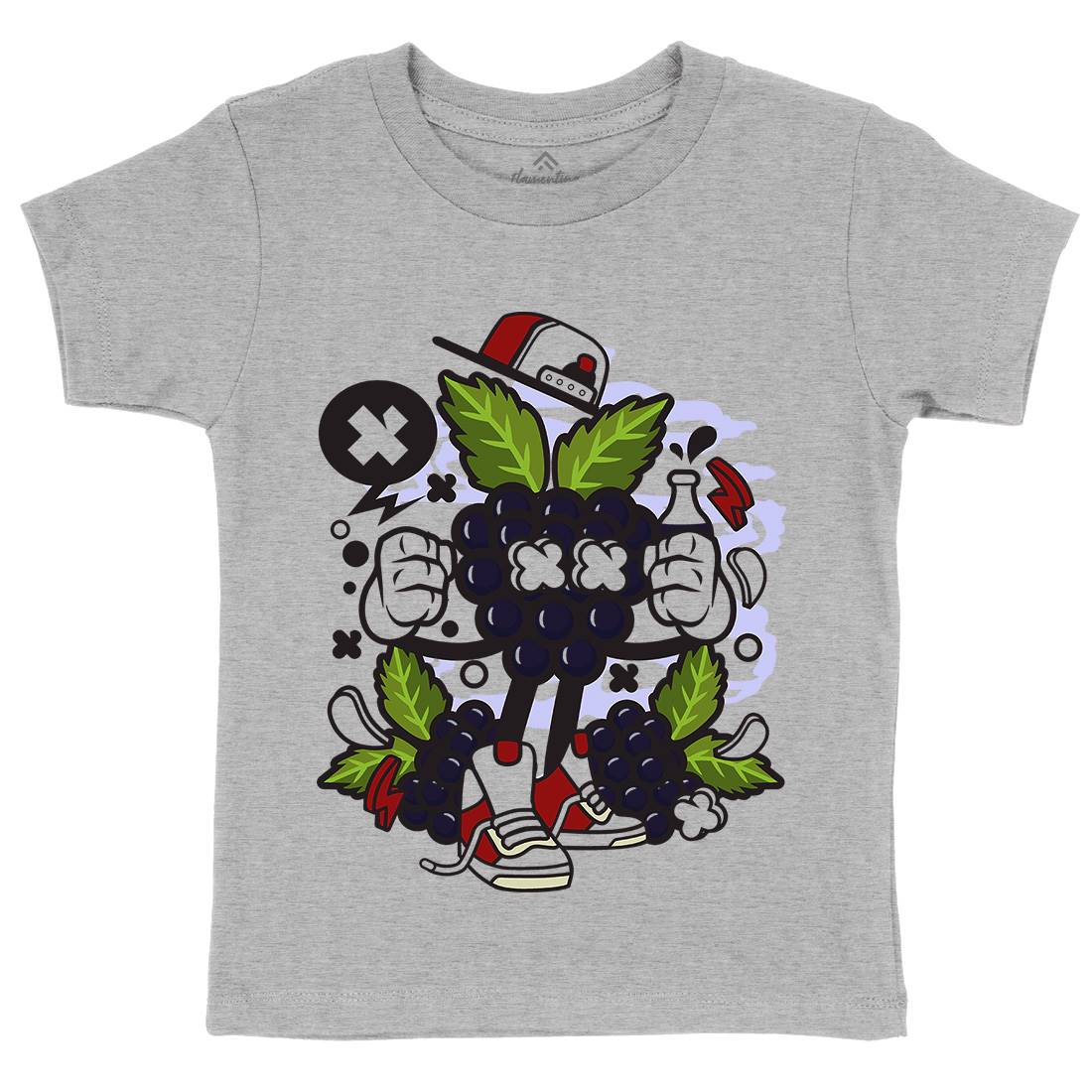 Grape Kids Crew Neck T-Shirt Food C128