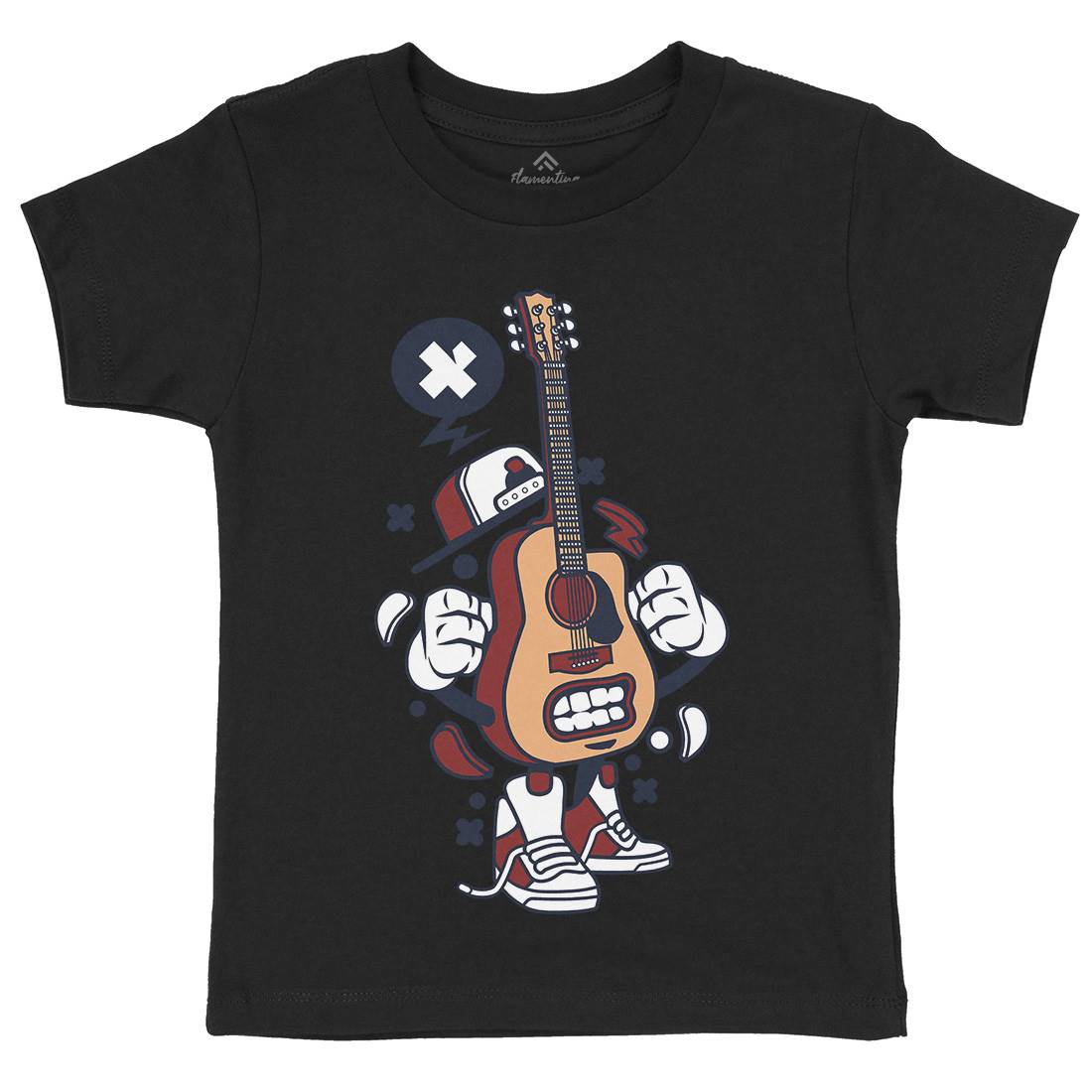 Guitar Kids Crew Neck T-Shirt Music C131