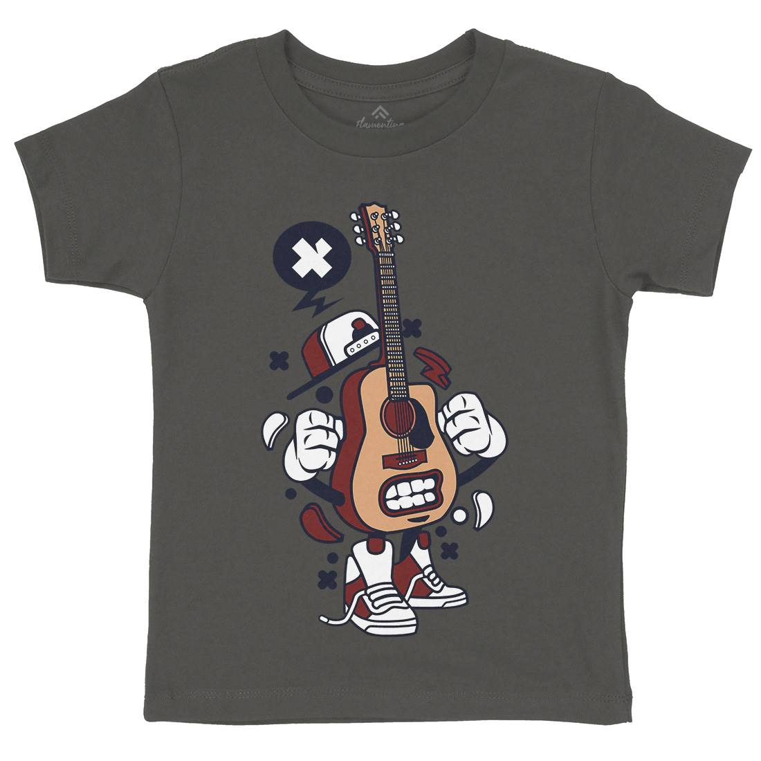 Guitar Kids Organic Crew Neck T-Shirt Music C131