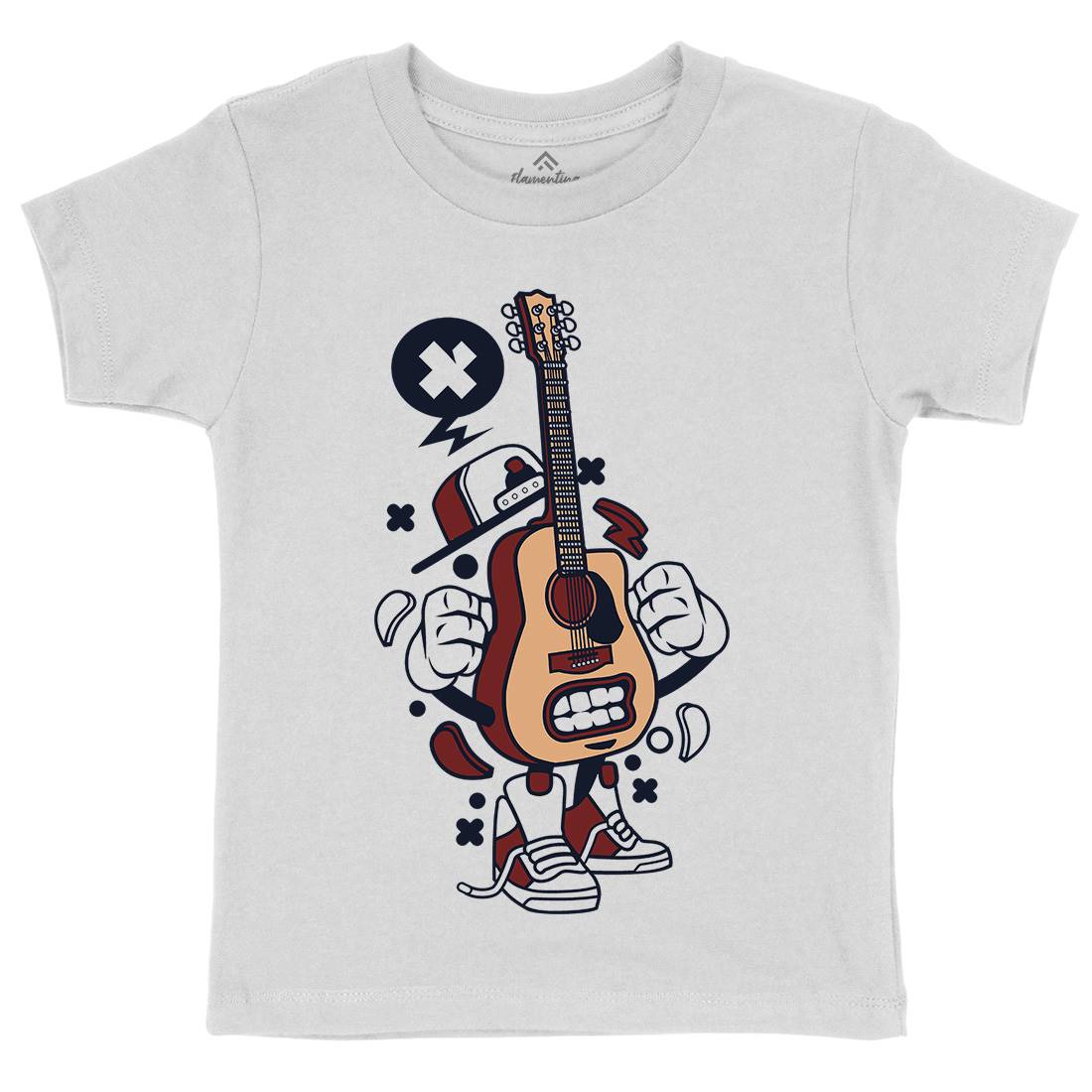 Guitar Kids Organic Crew Neck T-Shirt Music C131