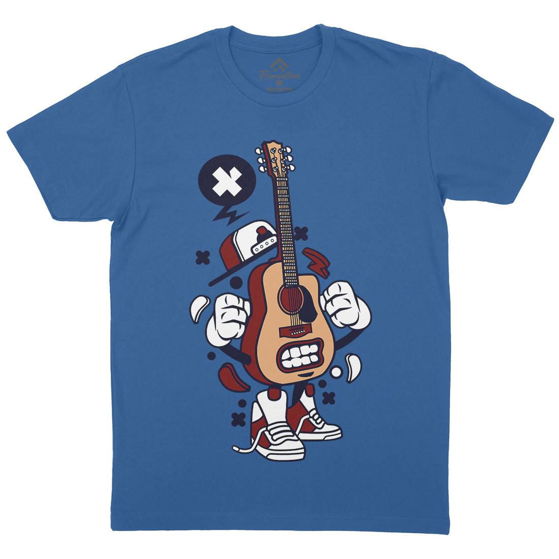 Guitar Mens Crew Neck T-Shirt Music C131