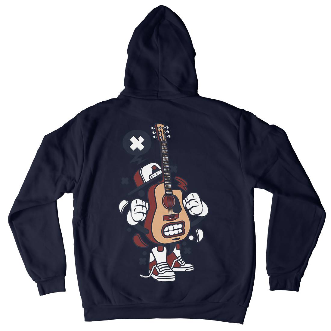 Guitar Mens Hoodie With Pocket Music C131