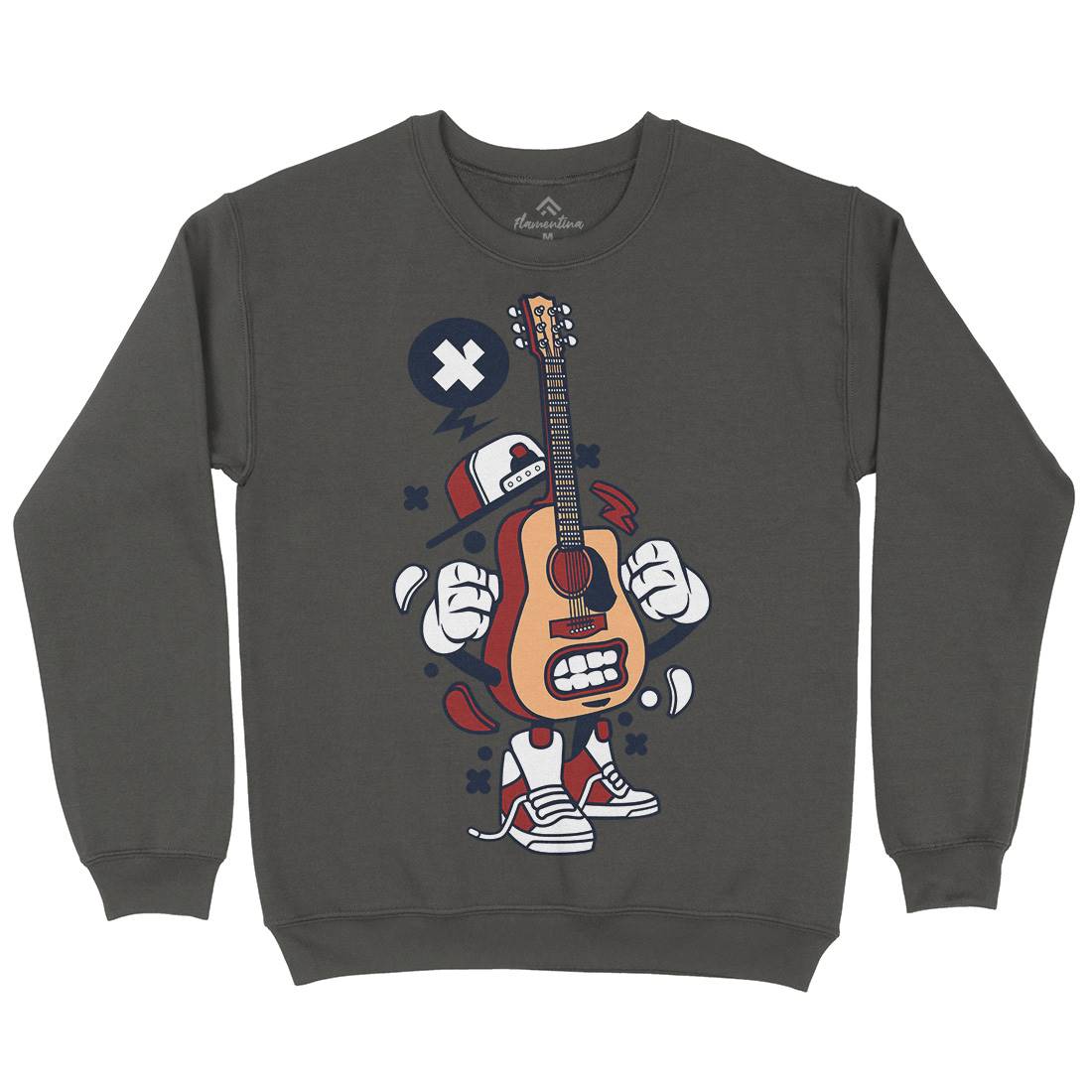Guitar Kids Crew Neck Sweatshirt Music C131