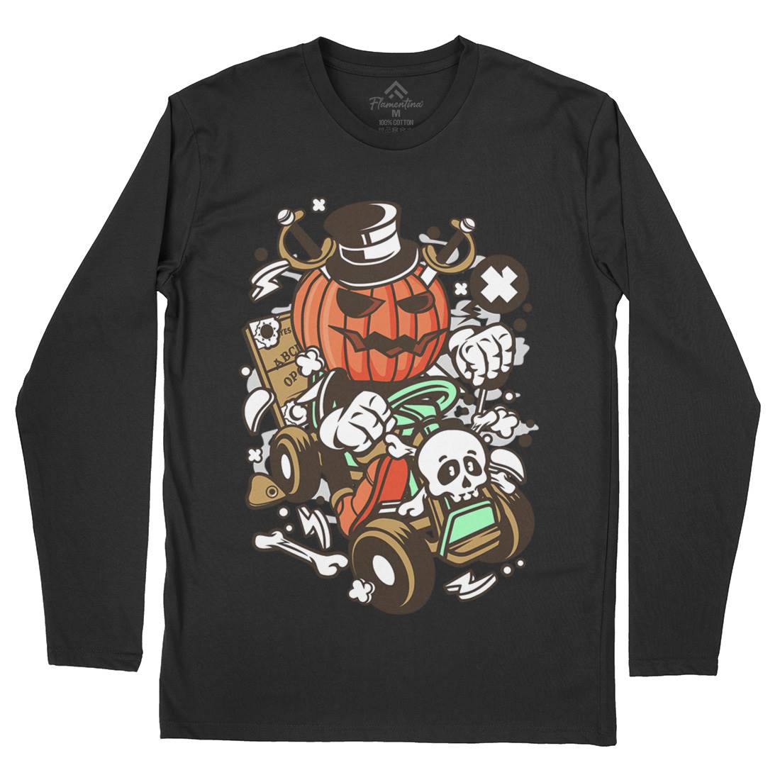 Ride Mens Long Sleeve T-Shirt Halloween C133