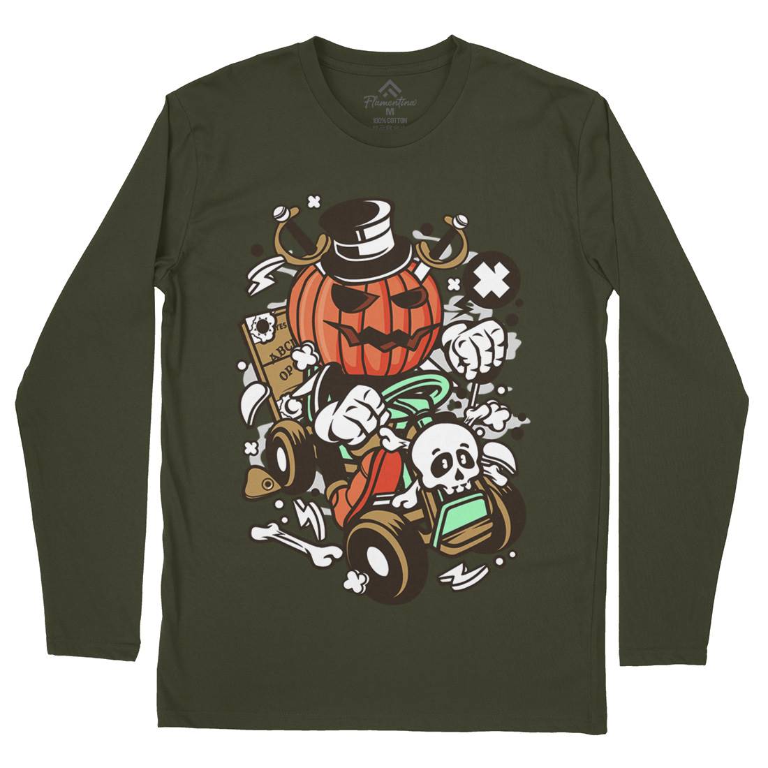 Ride Mens Long Sleeve T-Shirt Halloween C133
