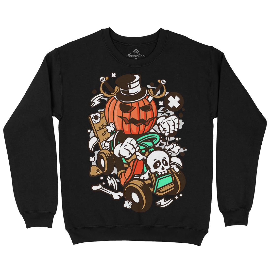 Ride Mens Crew Neck Sweatshirt Halloween C133