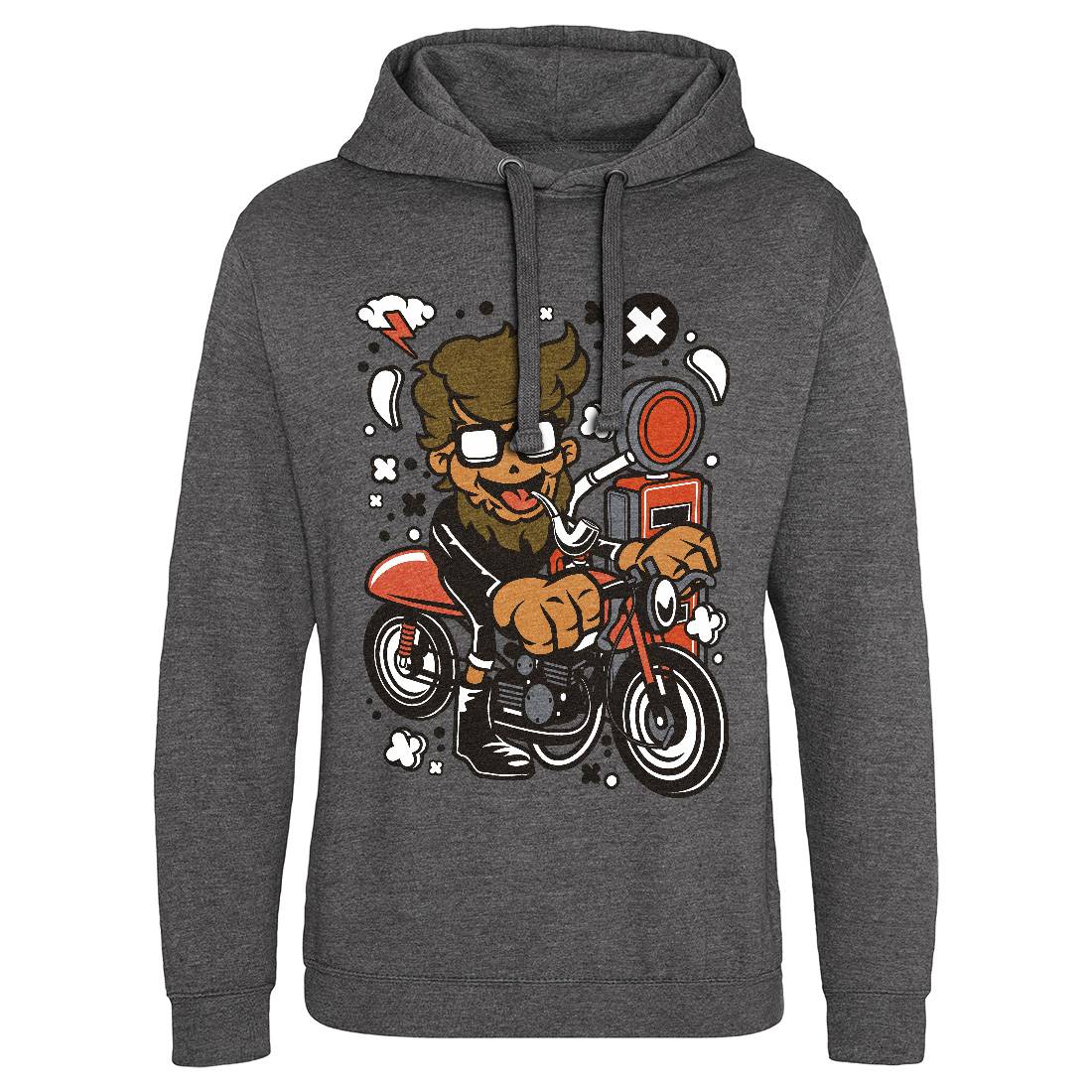 Hipster Caferacer Mens Hoodie Without Pocket Barber C136