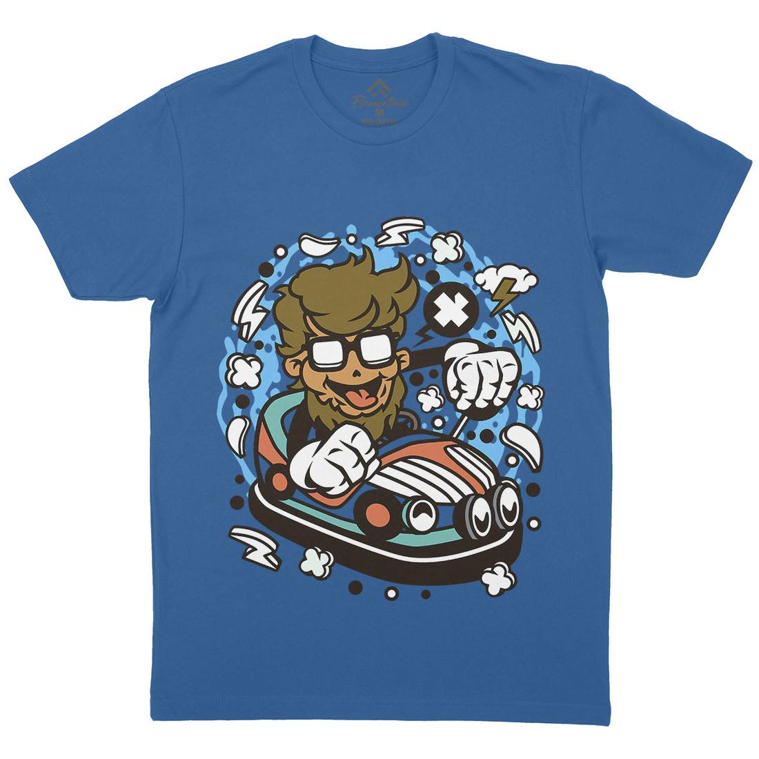 Hipster Car Toy Mens Organic Crew Neck T-Shirt Barber C137