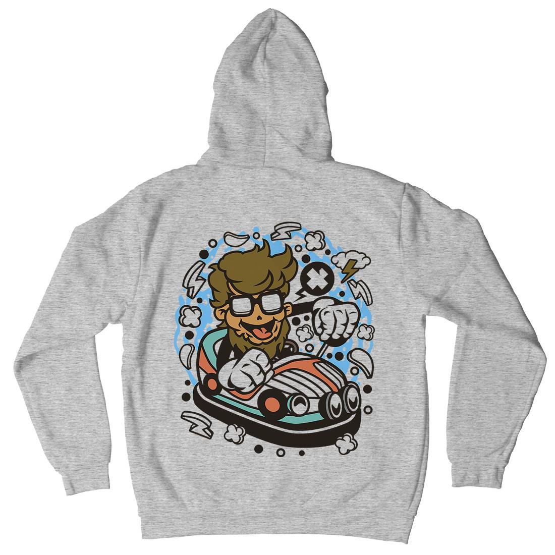 Hipster Car Toy Mens Hoodie With Pocket Barber C137
