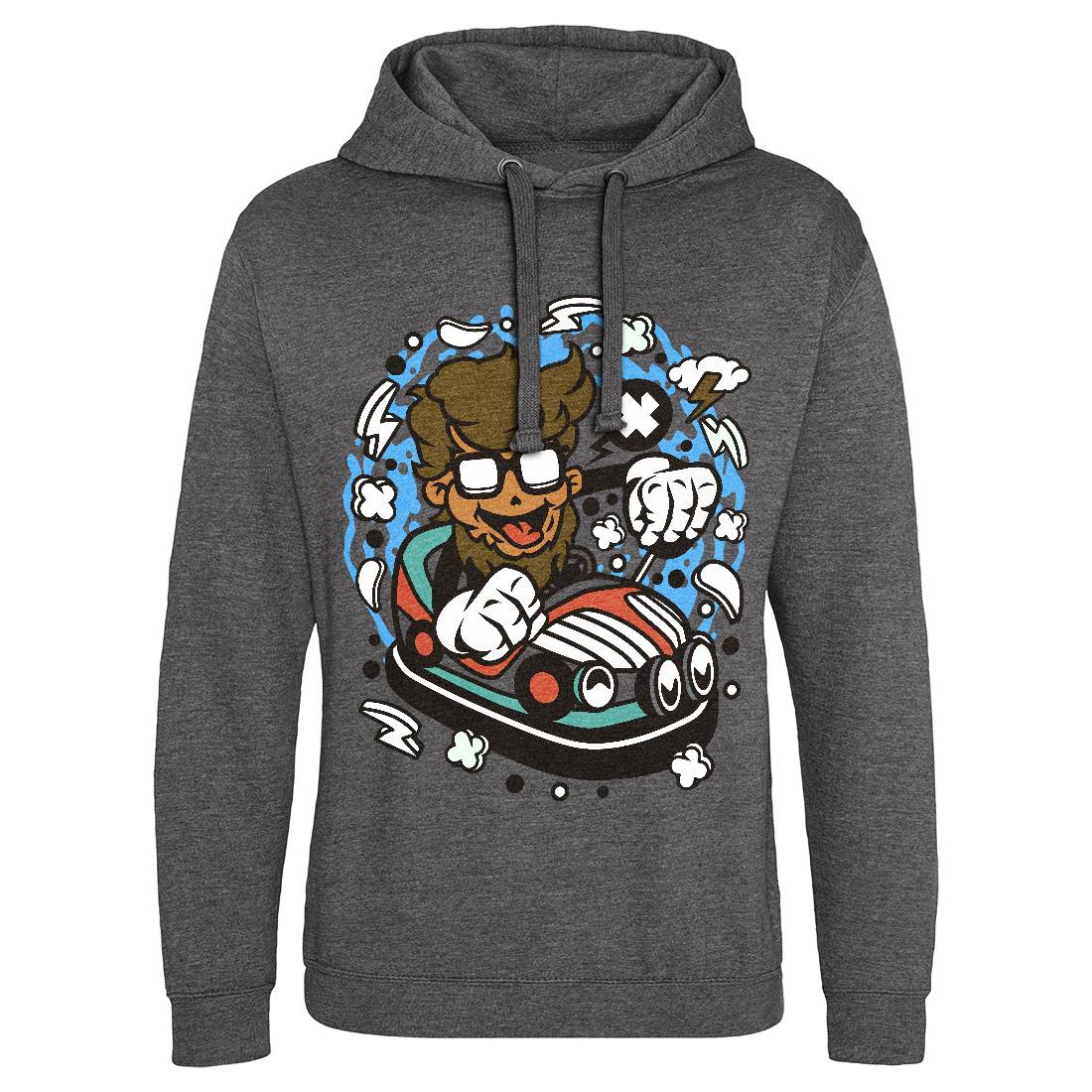 Hipster Car Toy Mens Hoodie Without Pocket Barber C137